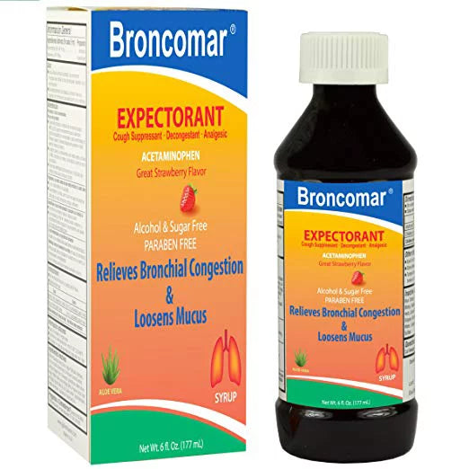 Broncomar Expectorant Strawberry 6 Fl Oz