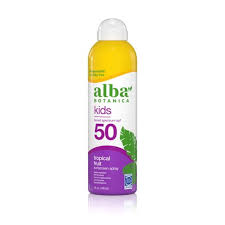 Alba Botanica Kids Sunscreen 50 Tropical Fruit. 6 Oz