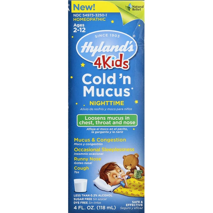 HYLANDS 4 KIDS COLD MUCUS NITE LIQ 4OZ