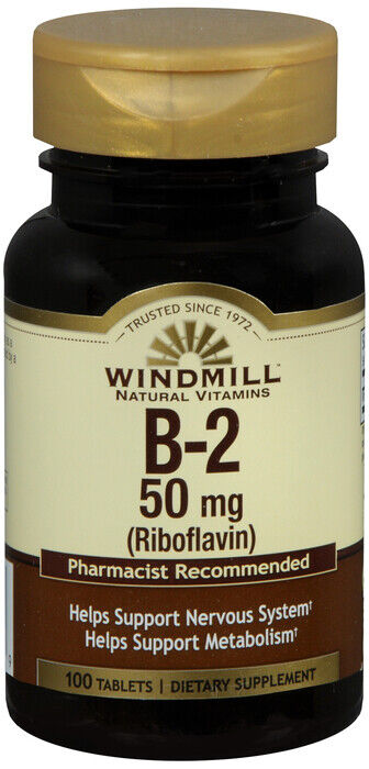 VIT B2 50MG TABLET 100CT WINDML