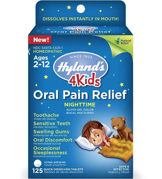 HYLAND'S 4 KIDS ORAL PAIN RELIEF TAB 125