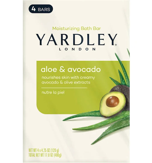 Yardley Aloe & Avocado Bath Bar 2.25 Oz