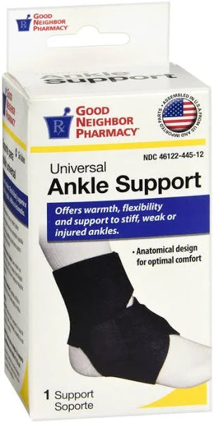 GNP ANKLE SUPPORT ELASTIC BLACK MD