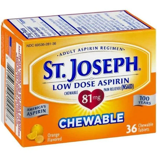 ST JOSEPH ASPIRIN 81MG CHEWABLE 36CT