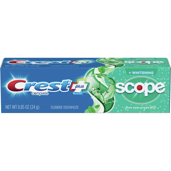 CREST WHITENING TOOTHPASTE W/ SCOPE TRAVEL 0.85 Fl Oz