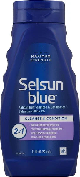 SELSUN BLUE 2-IN-1 MAXIMUM STRENGTH DANDRUFF SHAM..