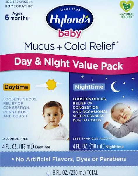 Hylands Cold & Mucus Daytime/Nighttime 8 Fl Oz