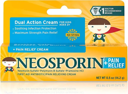 NEOSPORIN KIDS PLUS PAIN CREAM 0.5OZ