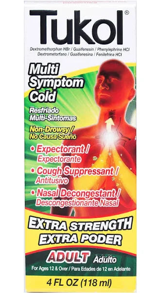 TUKOL MULTISYMPTOM COLD LIQUID 4OZ