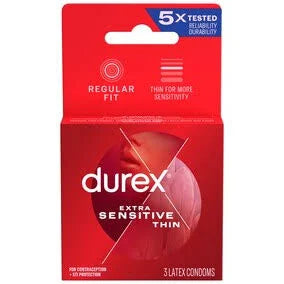 DUREX EXTRA SENSITIVE CONDOM 3 CT