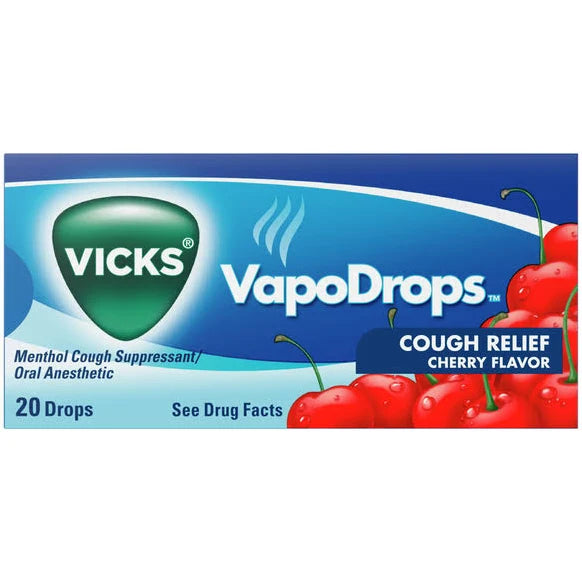 VICKS COUGH DROP BOX CHERRY 20 Drops