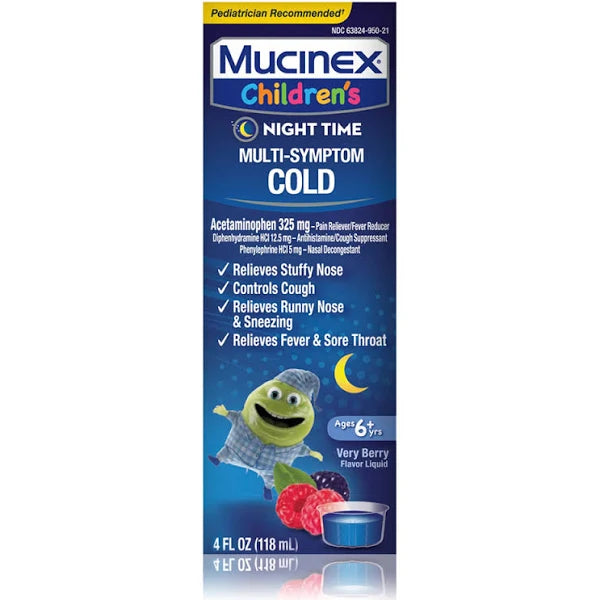 MUCINEX CHILD NITE MULTI SYMPTM COLD 4OZ