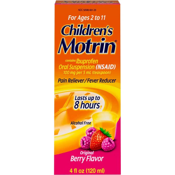 MOTRIN CHILDREN'S SUSPENSION BERRY 4 OZ