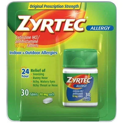 Zyrtec 30 Tablets