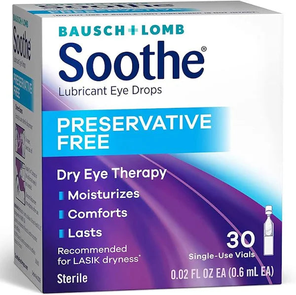 SOOTHE PRESERV FREE DRY EYE DROP 0.6ML