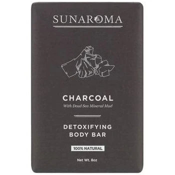 Sunaroma Charcoal Detoxifying Body Bar. 8 Oz