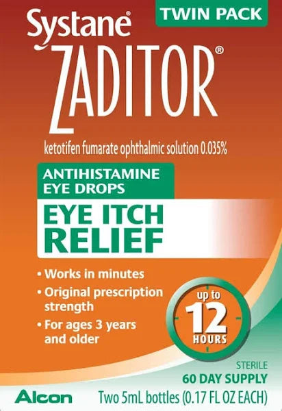 ZADITOR EYE ITCH RELIEF TWIN PACK 0.34OZ