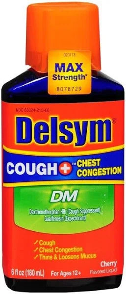 DELSYM COUGH+ DM COUGH/CONGEST 6OZ