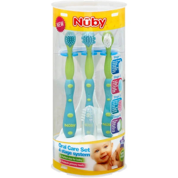 Nuby Oral Care Set. 4 Stage System