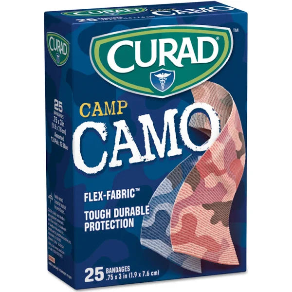 Curad Bandage Kids Camp Camo Pk 1sz. 25 Ct