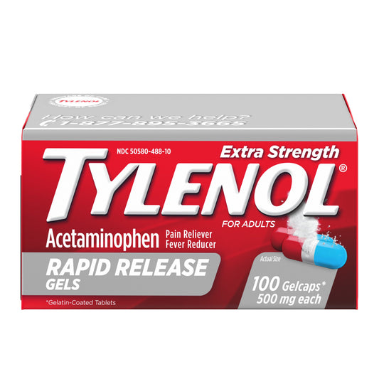 TYLENOL EXTRA STR RAPID RELEAS CAP 100CT