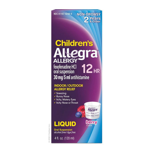 Allegra Childrens Allergy Oral Suspension Berry Flavor 4 Oz by Allegra
