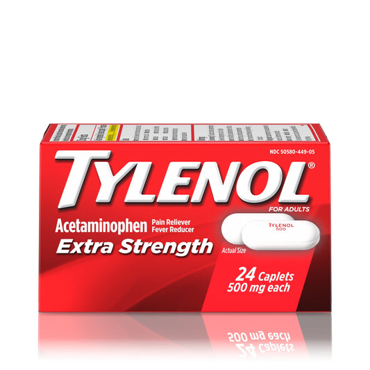 TYLENOL EXTRA STRENGTH CAPLET 24 CT