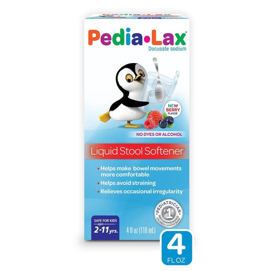 Fleet Children's Pedia-Lax Liquid Stool Softener Fruit Punch - 4.0 Fl Oz