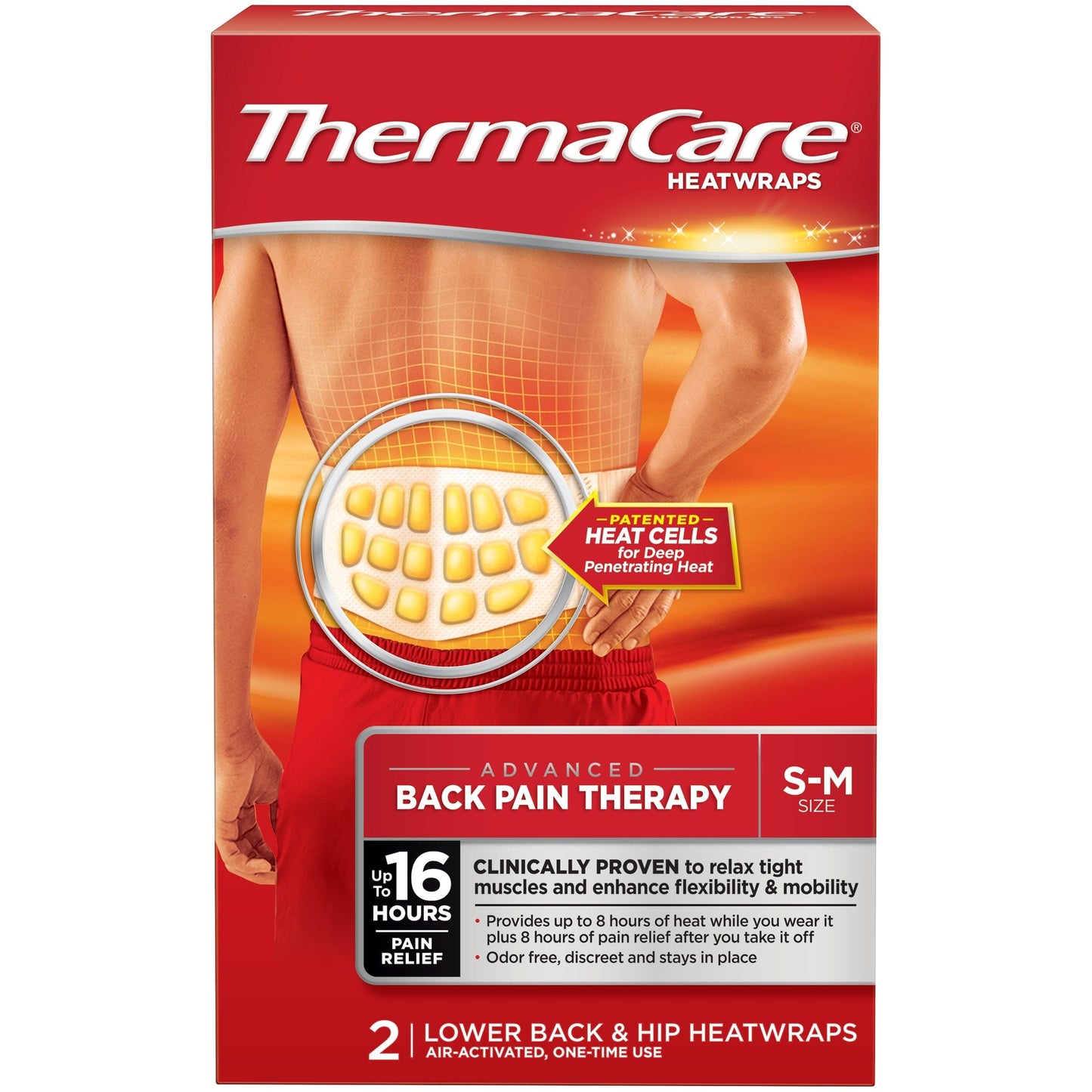 Thermacare Lower Back and Hip 2 Each