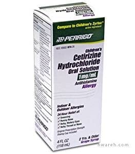 Cetirizine Hcl Childrens Alrgy