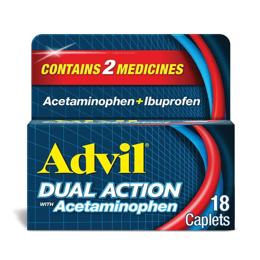 ADVIL DUAL ACTION W/ACET CPL 18CT