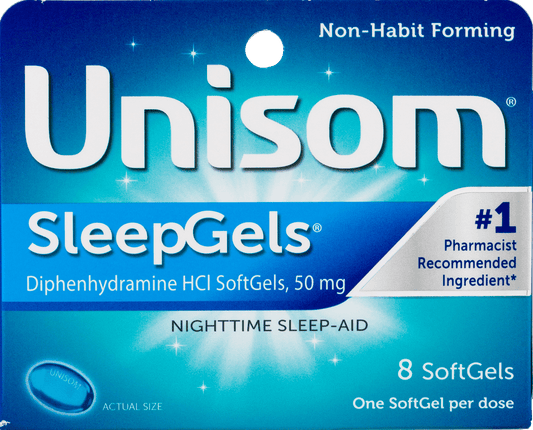 Unisom Sleepgels, Nighttime Sleep-Aid, Diphenhydramine Hci, 8 Softgels