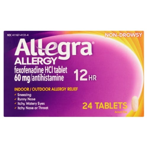 ALLEGRA OTC 12HR 60MG TABLET 24CT UD CHT