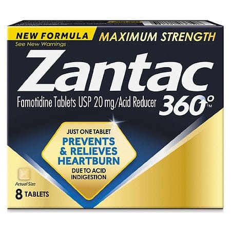 ZANTAC 360 MAX STRNGTH 20MG TABLETS 8