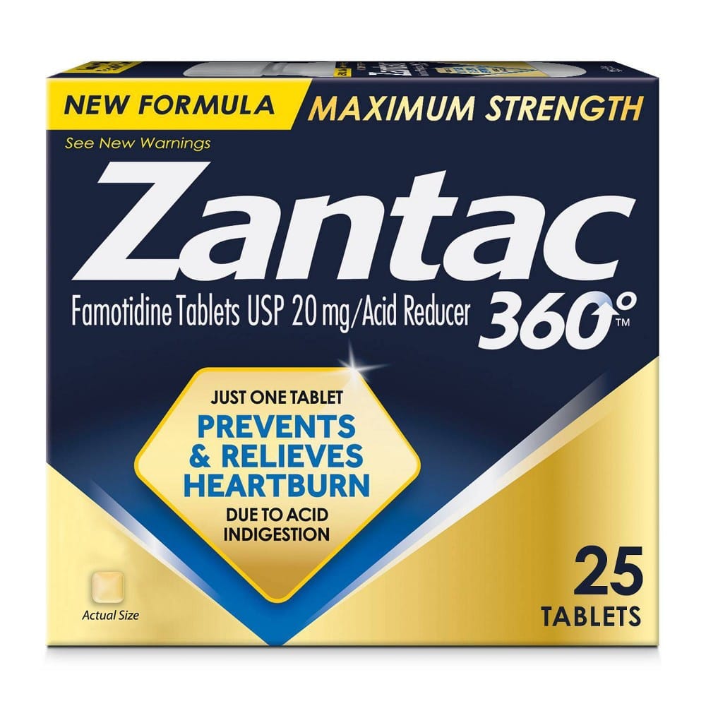 ZANTAC 360 MAX STRENGTH 20MG TABLET 25CT