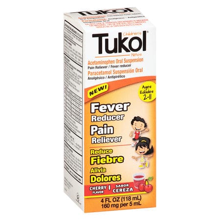 Tukol Children's Fever Pain Cherry 4 Fl Oz