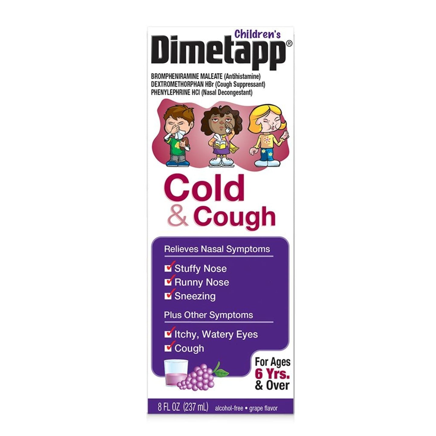 DIMETAPP CHILD COLD&COUGH GRAPE SYR 8OZ

 