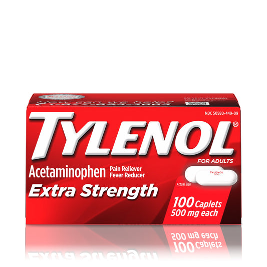 TYLENOL EXTRA STRENGTH CAPLET 100 CT