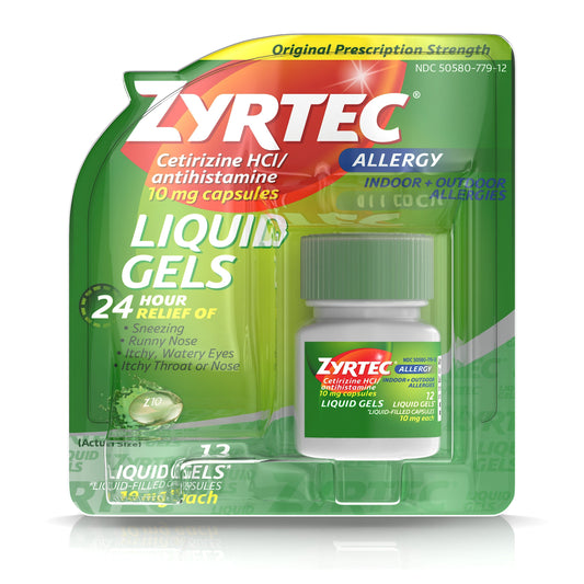 ZYRTEC OTC 10MG LIQUIGELS 12CT