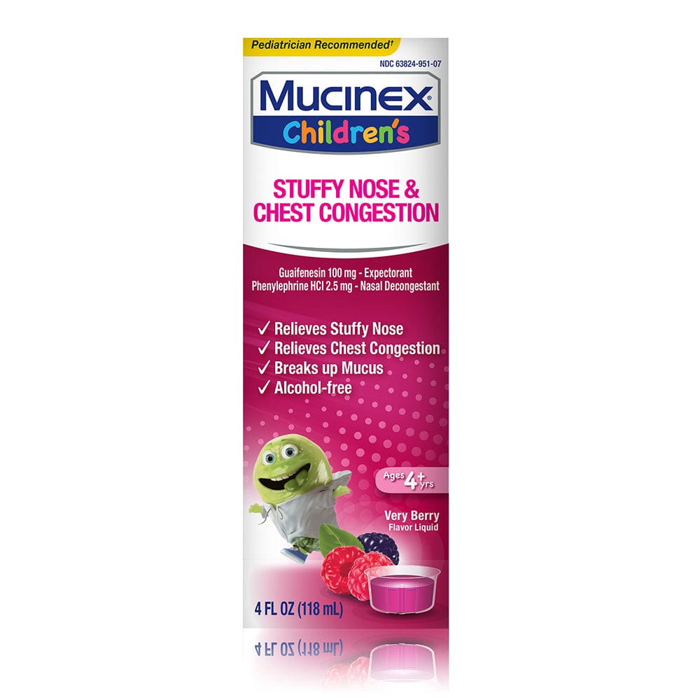 MUCINEX CHILD EXPECTORANT DECONGESTANT BERRY 4 OZ - vivajacksonheights