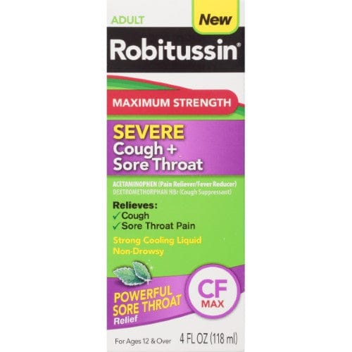 ROBITUSSIN SEVERE COUGH/SORE THR LIQ 4OZ