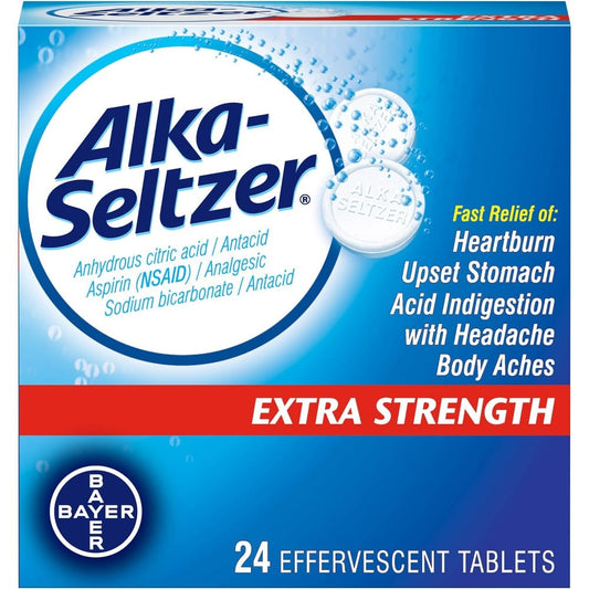 ALKA-SELTZER EXTRA STRENGTH TABLET 24CT