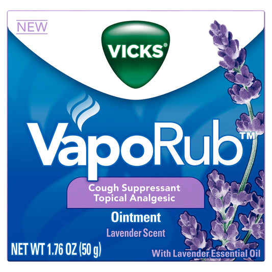 Vicks VapoRub Scented Cough Suppressant Lavender - 1.76 Oz