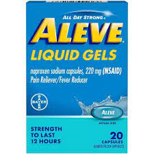 ALEVE 220MG LIQUID GELS 20CT