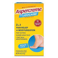 ASPERCREME LIDOCAINE FOOT PAIN CREAM 4OZ