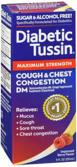 Diabetic Tussin Dm Cough Suppressant/Expectorant Maximum Strength 4 Oz by Diabetic Tussin